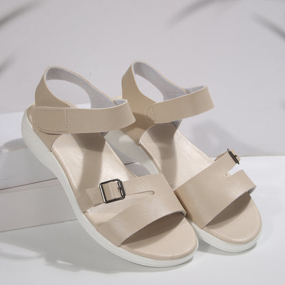 Fashion Velcro Wedge Flat Sandals