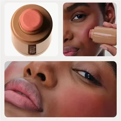 Hydrating Pocket Blush Stick - Easy Apply Lip & Cheek Color in Natural Rouge