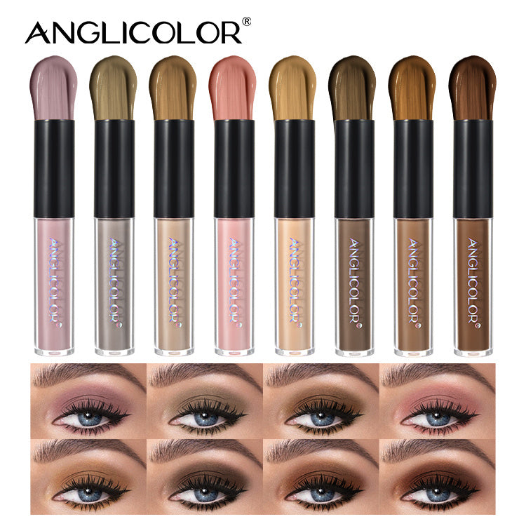 Liquid Eyeshadow 8-color Set Glitter Eyeshadow Set Waterproof Matte Eyeshadow Fine Shimmer Brightening Long-lasting