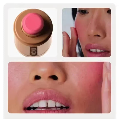 Hydrating Pocket Blush Stick - Easy Apply Lip & Cheek Color in Natural Rouge