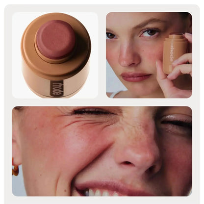 Hydrating Pocket Blush Stick - Easy Apply Lip & Cheek Color in Natural Rouge