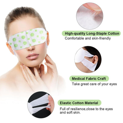 5PCS Steam Eye Mask, No Scent, Self-Heating Eye Mask, Eye SPA Mask, Relieve Eye Strain Fatique, Dark Circles, Puffiness