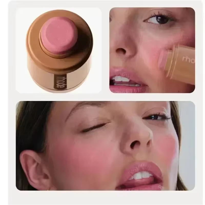 Hydrating Pocket Blush Stick - Easy Apply Lip & Cheek Color in Natural Rouge